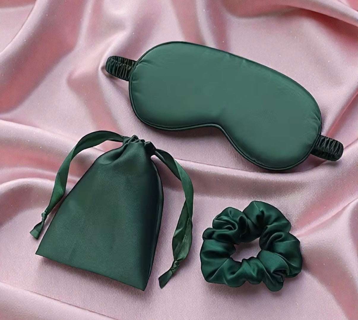 Silk Sleepwear Accessories Set