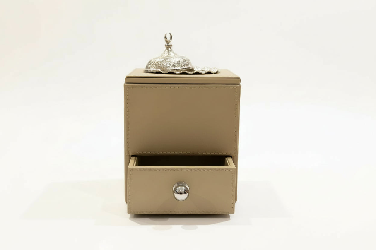 Small Mubkhar With Storage Drawer