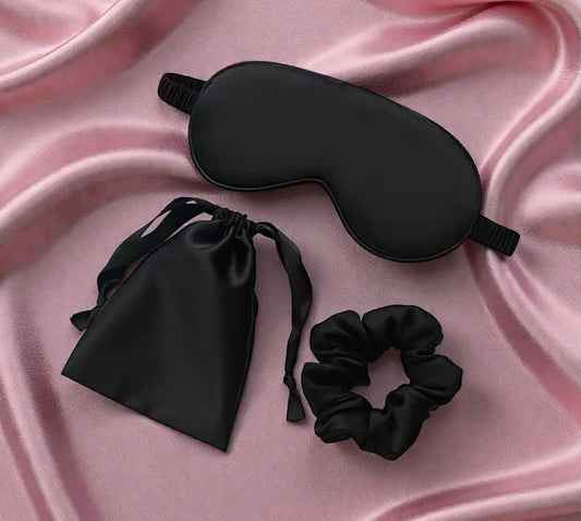 Silk Sleepwear Accessories Set