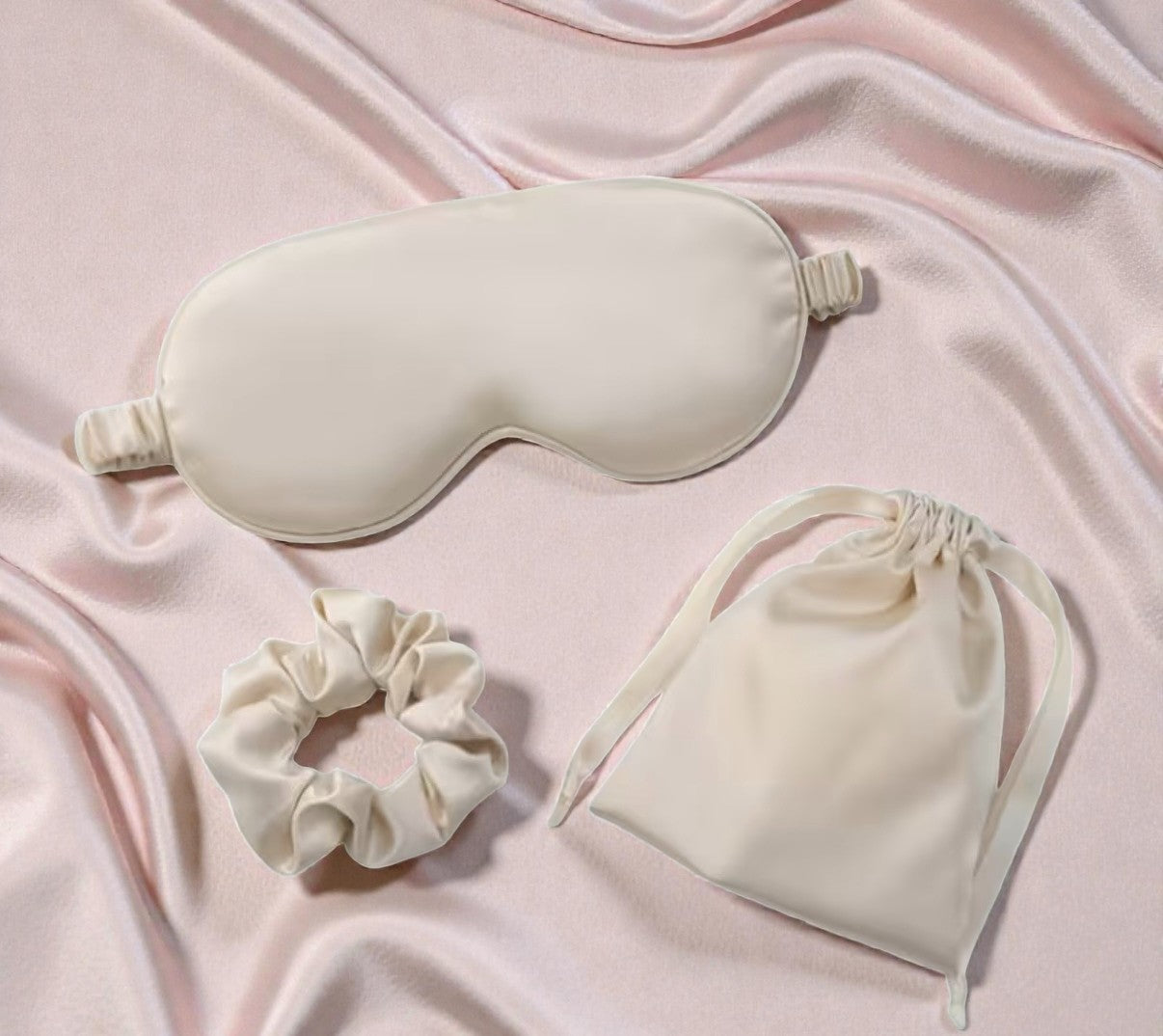 Silk Sleepwear Accessories Set