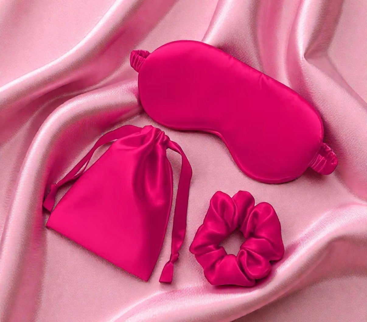 Silk Sleepwear Accessories Set