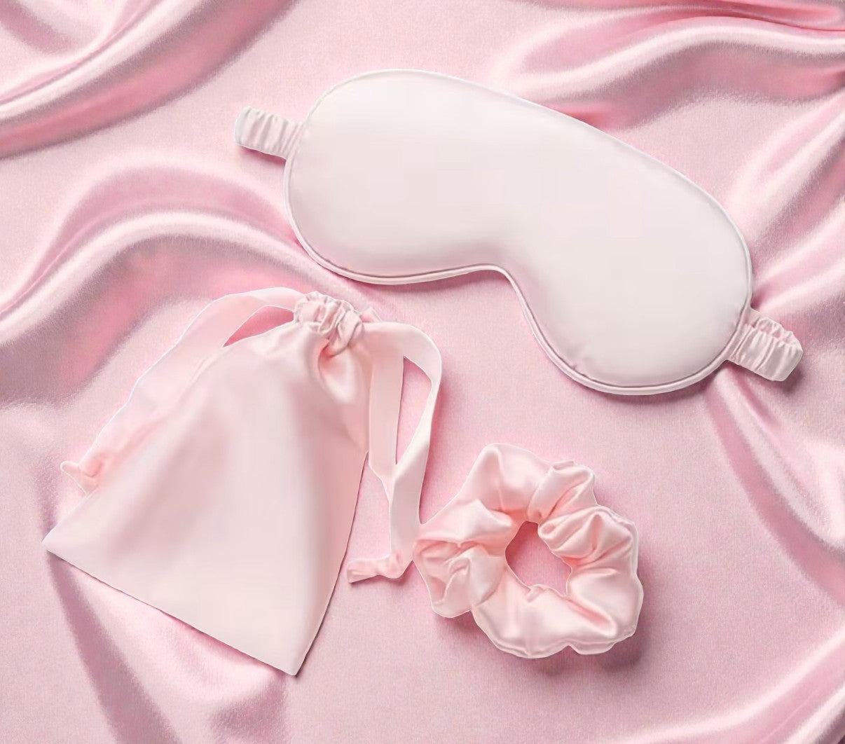 Silk Sleepwear Accessories Set