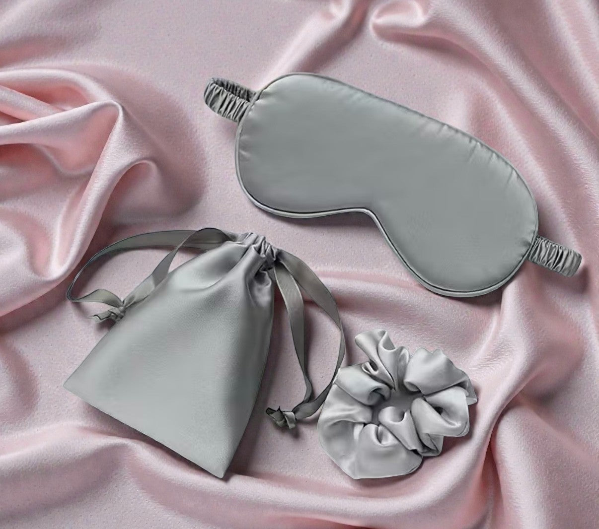 Silk Sleepwear Accessories Set