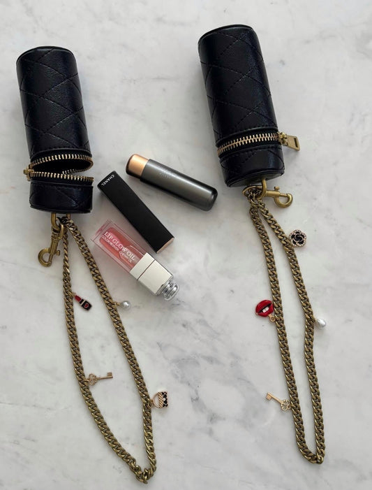 Lip combo bag charm