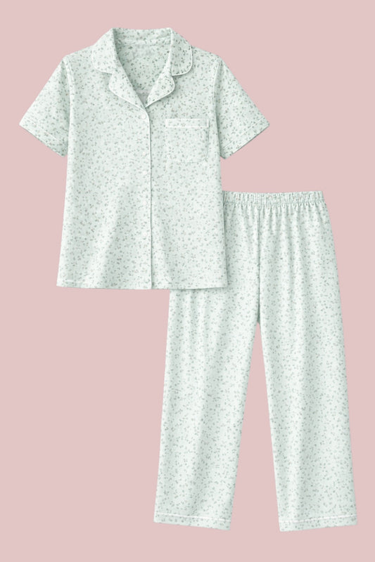 Green Short Sleeve PJ