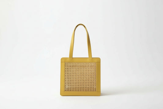 Woven Rattan Tote Bag